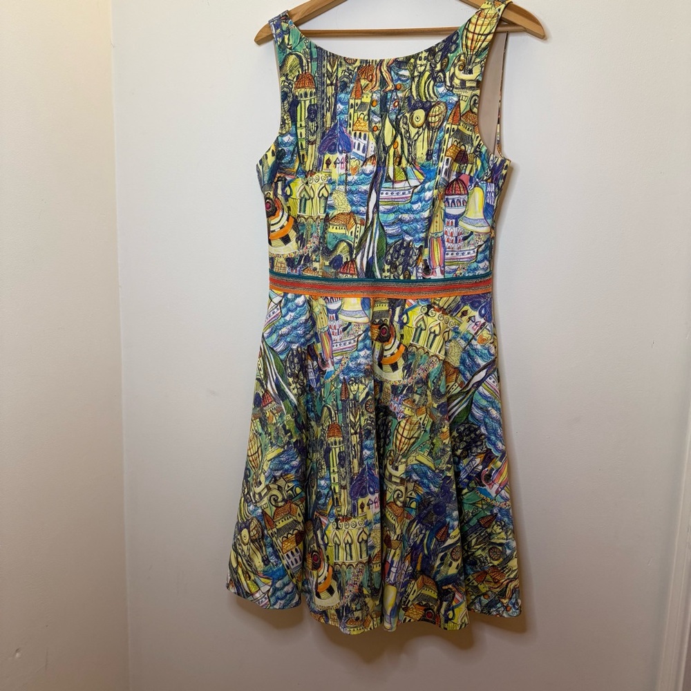 Weston Multicolor Artistic Mini Dress